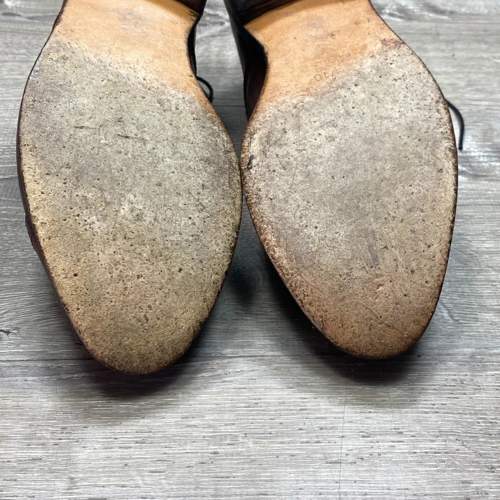 Allen Edmonds Fifth Avenue Mens 8.5 D Brown Leather Cap Toe Oxford Dress Shoes